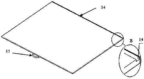 Top vertical shaft natural ventilation tunnel model and fire test method thereof