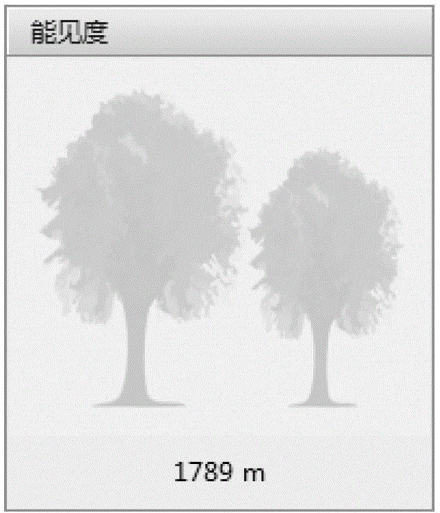 Visibility graphical display method and apparatus