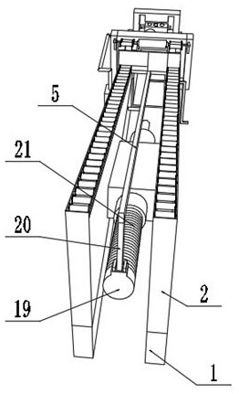 Polishing rust-proof device for steel structure machining