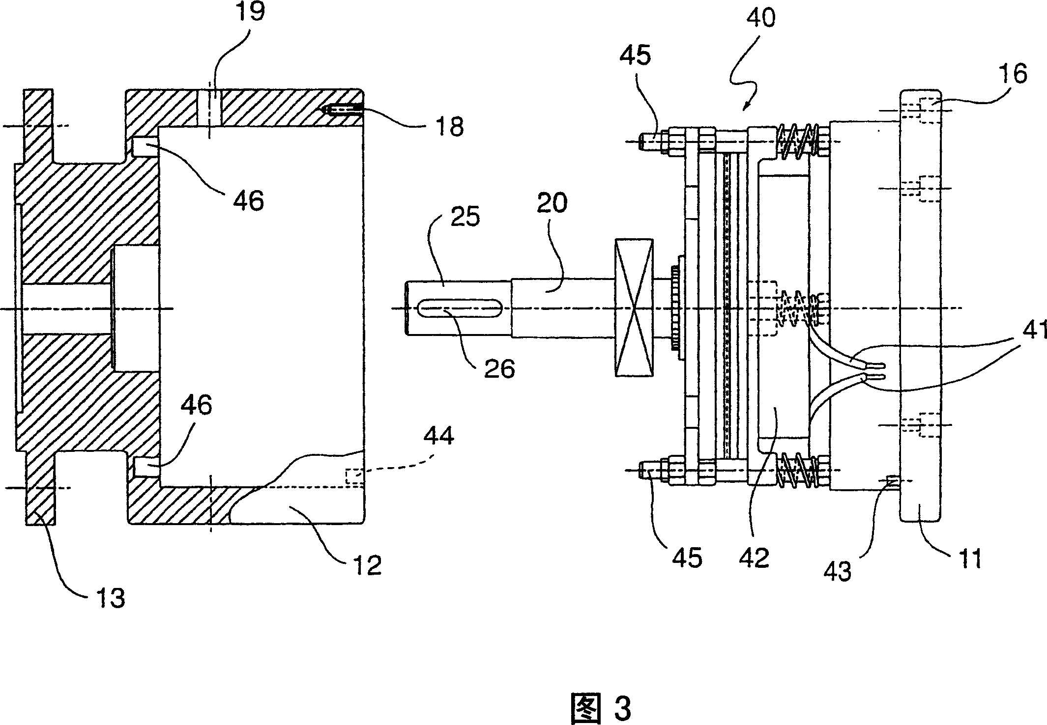 Braking device for apparatuses driven by an electric motor