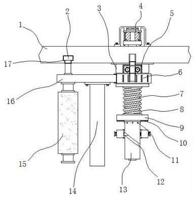 A metallized film capacitor material tray locking mechanism