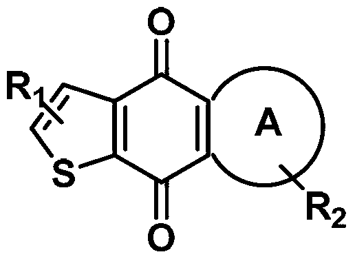 Substituted tricyclo-quinone compounds, and preparation method and application thereof