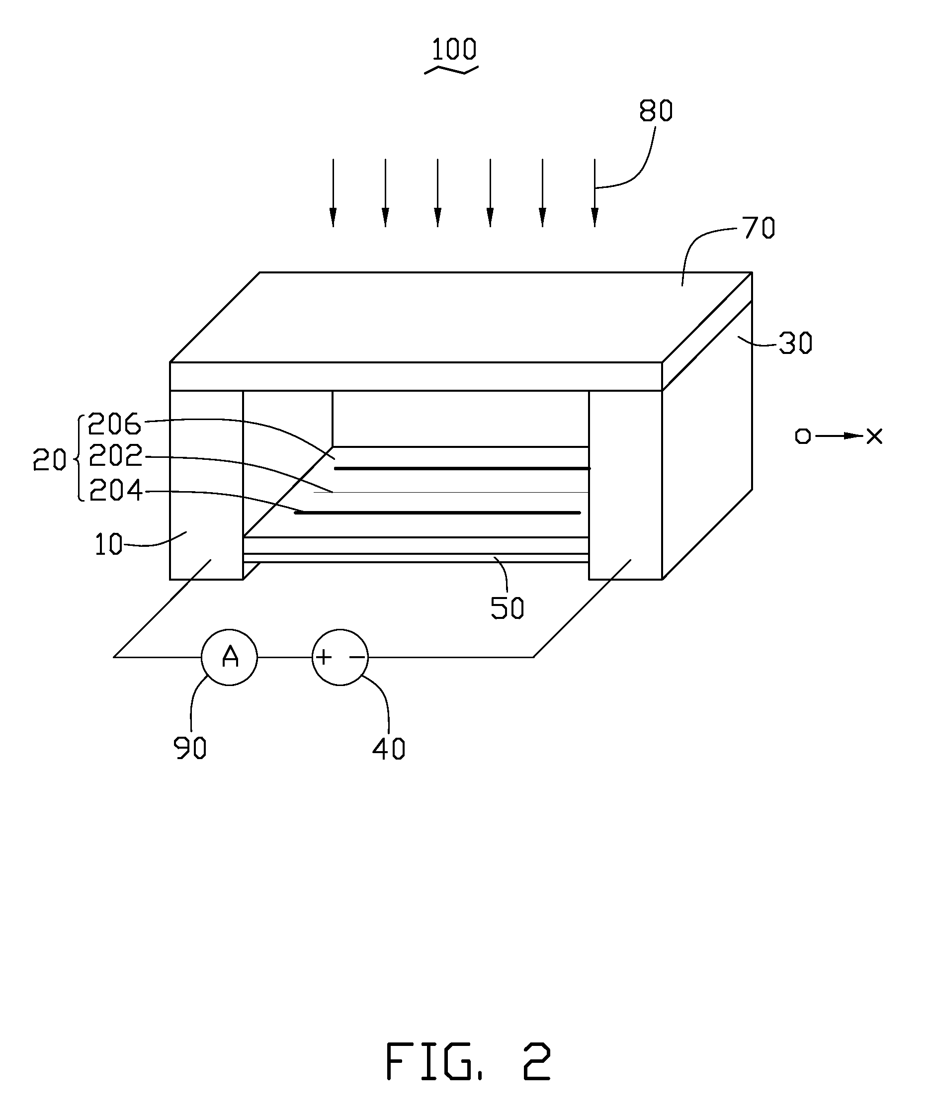 Infrared detector with carbon nanotube yarns