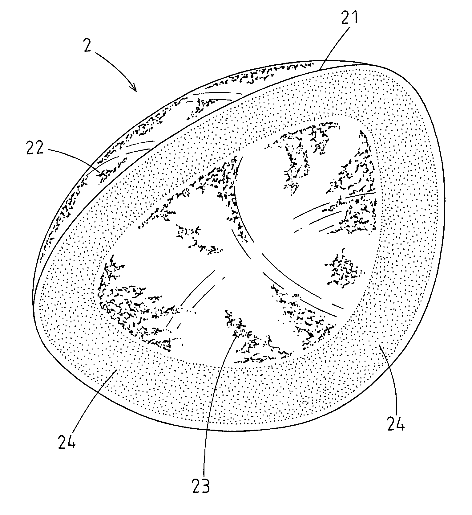 Air-permeable elastomeric bra cup