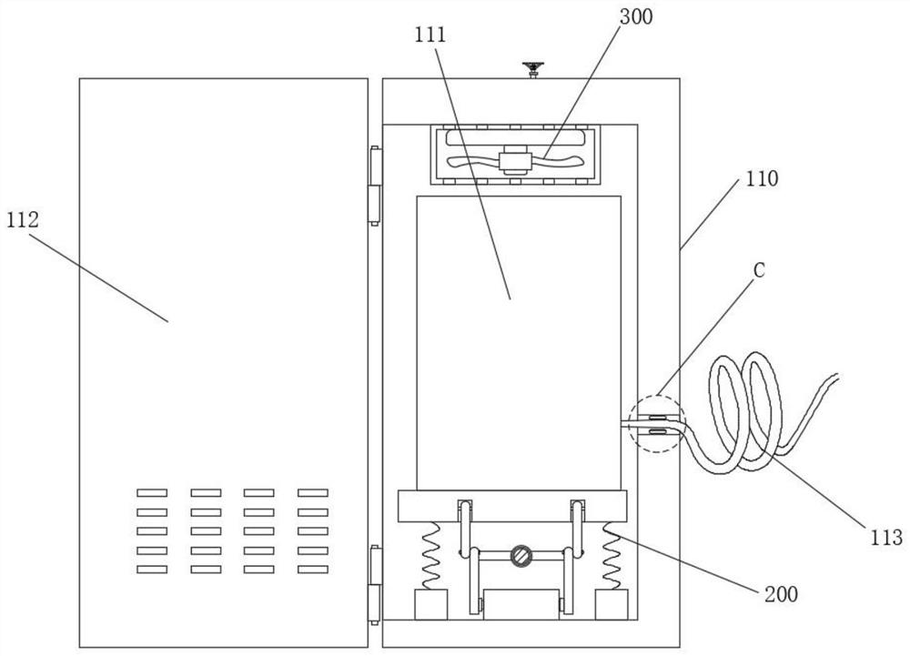 Power transformation box with protection structure