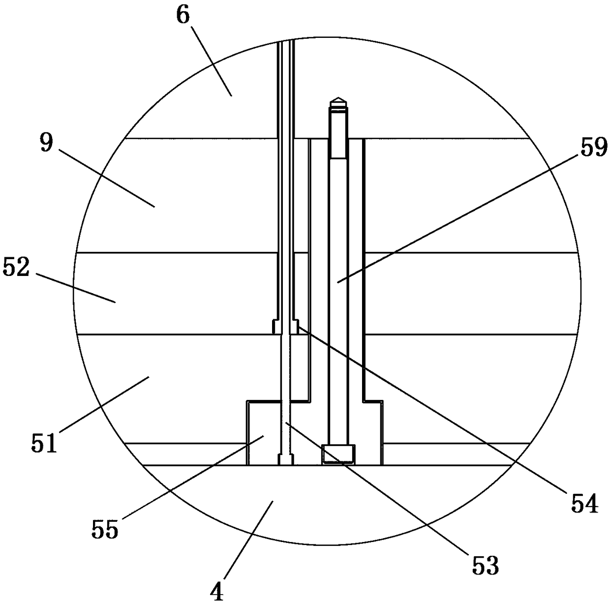 A mold with a cylinder ejector mechanism