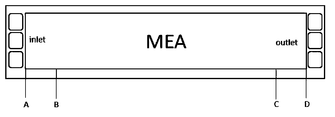 Membrane electrode for improving voltage distribution uniformity