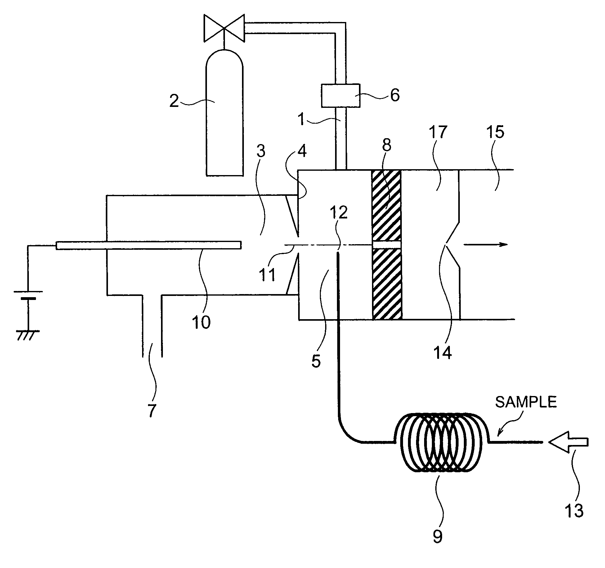 Mass chromatograph