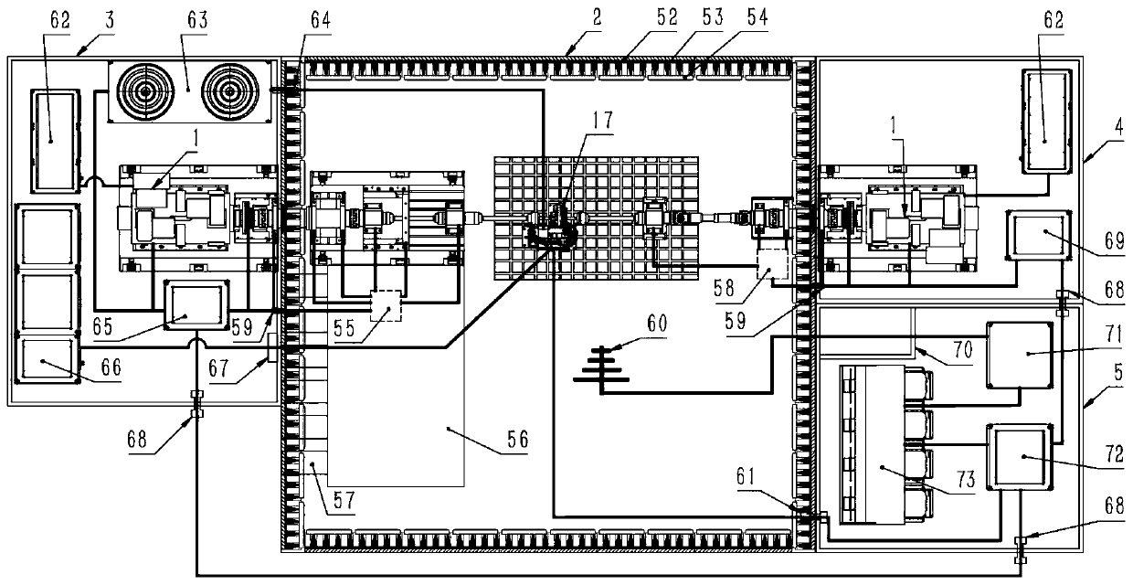 Electromagnetic compatibility loading test system compatible with motor and electric assembly