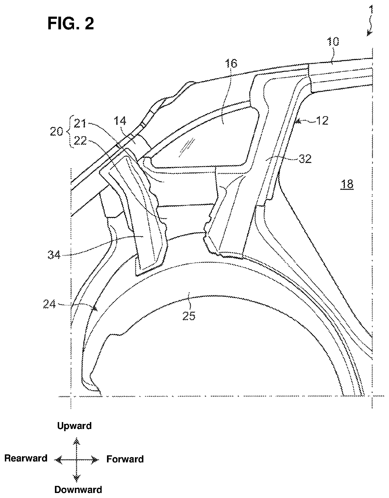 Rear vehicle-body structure of vehicle