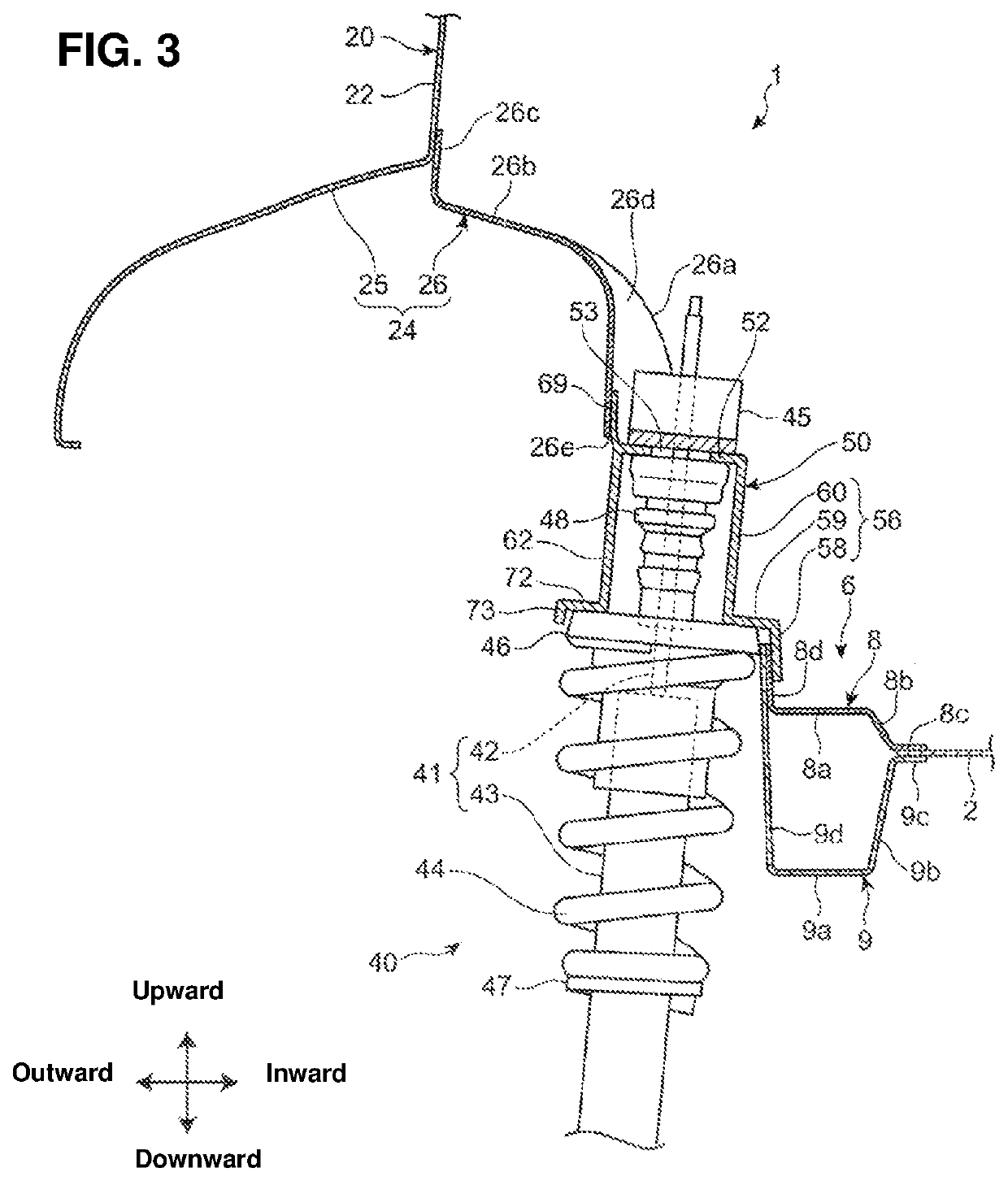 Rear vehicle-body structure of vehicle