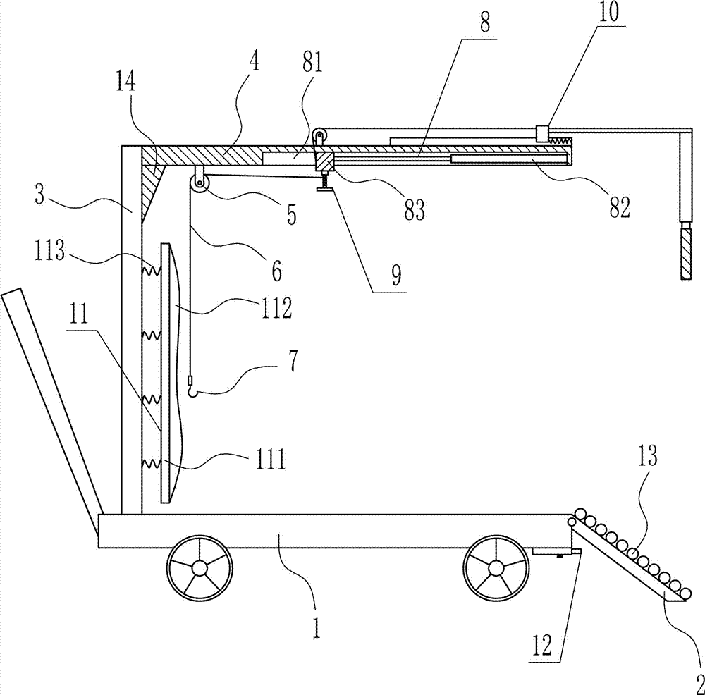 Electronic equipment conveying device