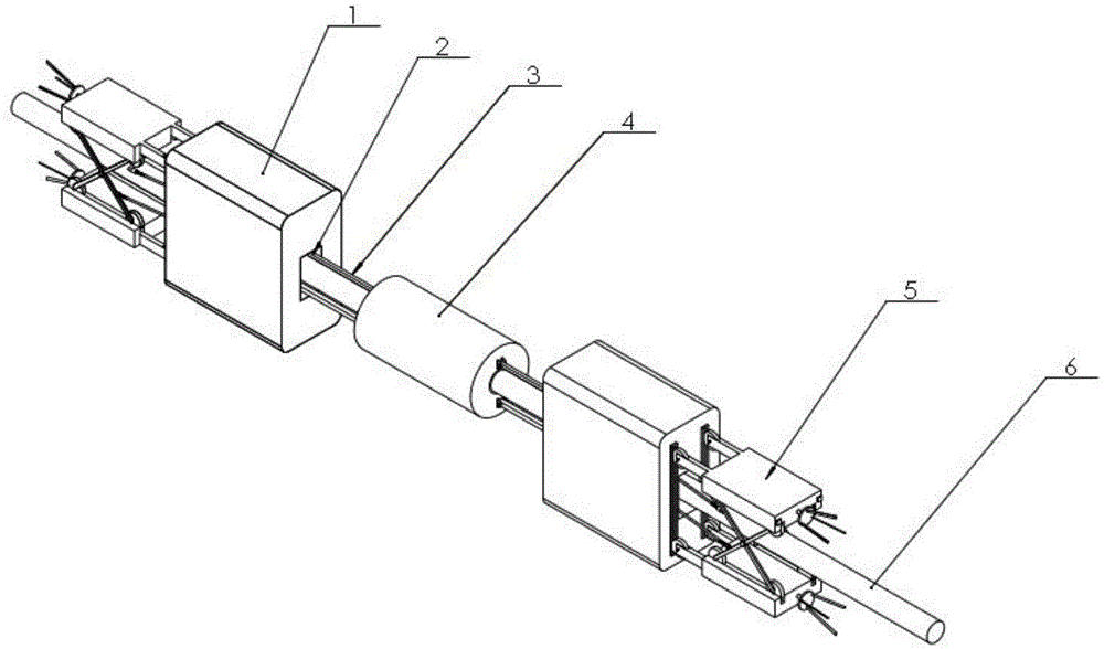 Combined automatic dirt removing device of medium-lower-voltage power grid overhead line