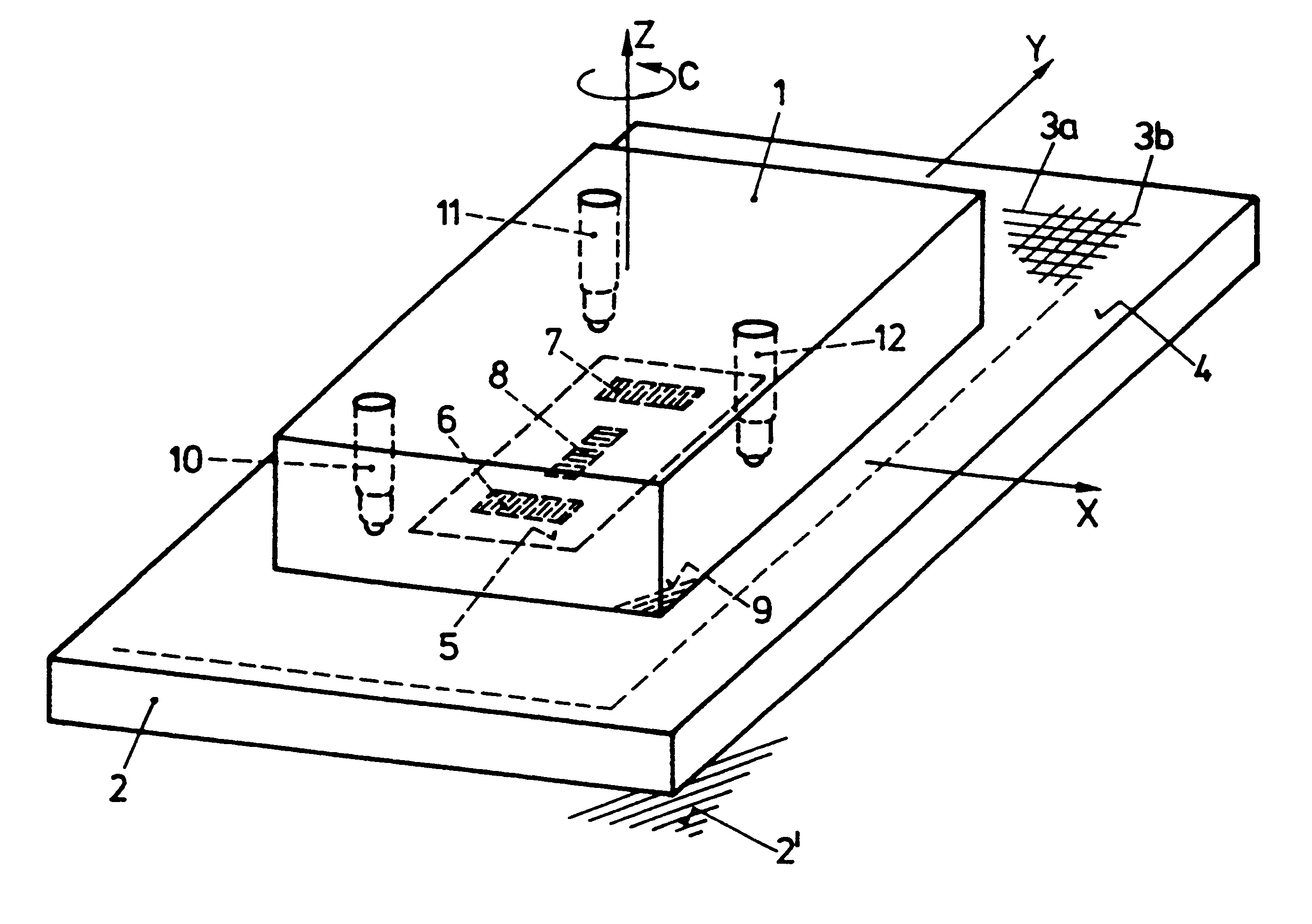 Device for detecting the position of two bodies