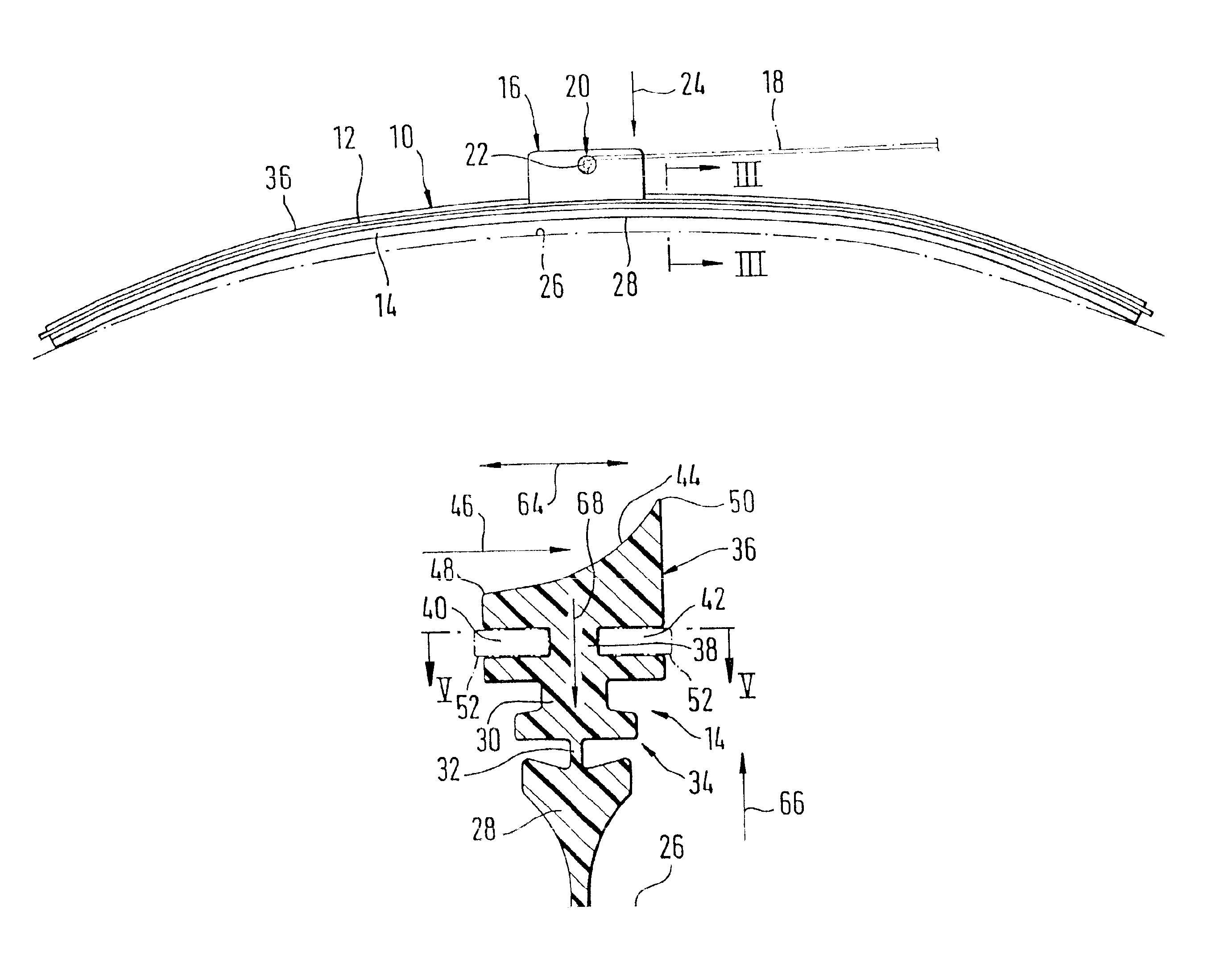 Wiper blade for windows of motor vehicles