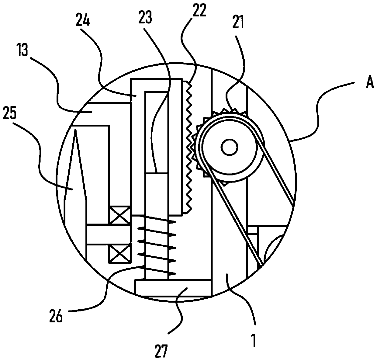 Plate cutting device for metal product machining