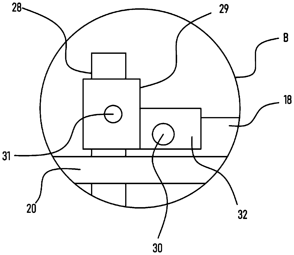 Plate cutting device for metal product machining