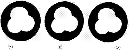 Method for measuring thickness of cable protecting bush accurately