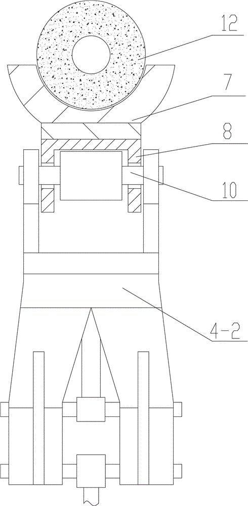 Cement telegraph pole erecting cart