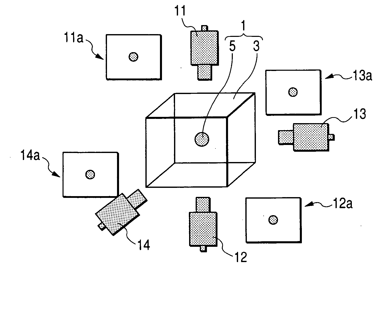 Calibration jig for a stereoscopic camera and calibrating method for the camera