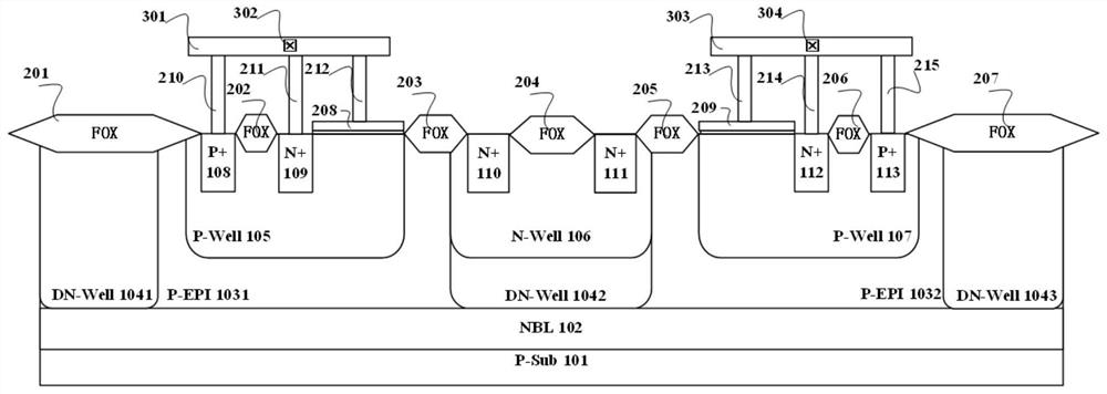 Bidirectional enhanced gate-controlled thyristor electrostatic protection device and manufacturing method thereof