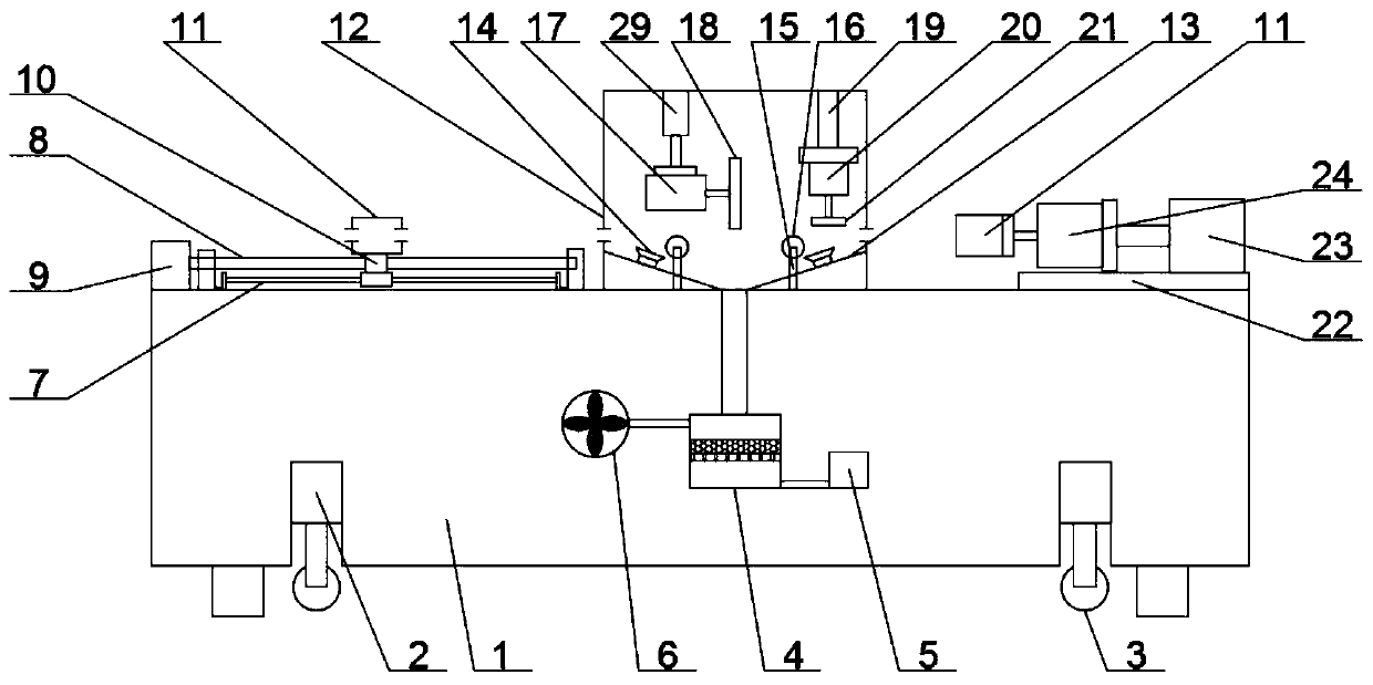 Steel strip pipe cutting machine with grinding and deslagging functions