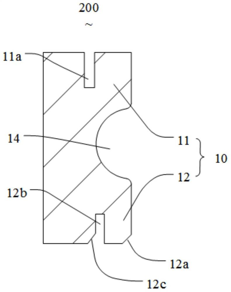 Wall brick, cornice brick, connecting back plate, outer wall body and cornice