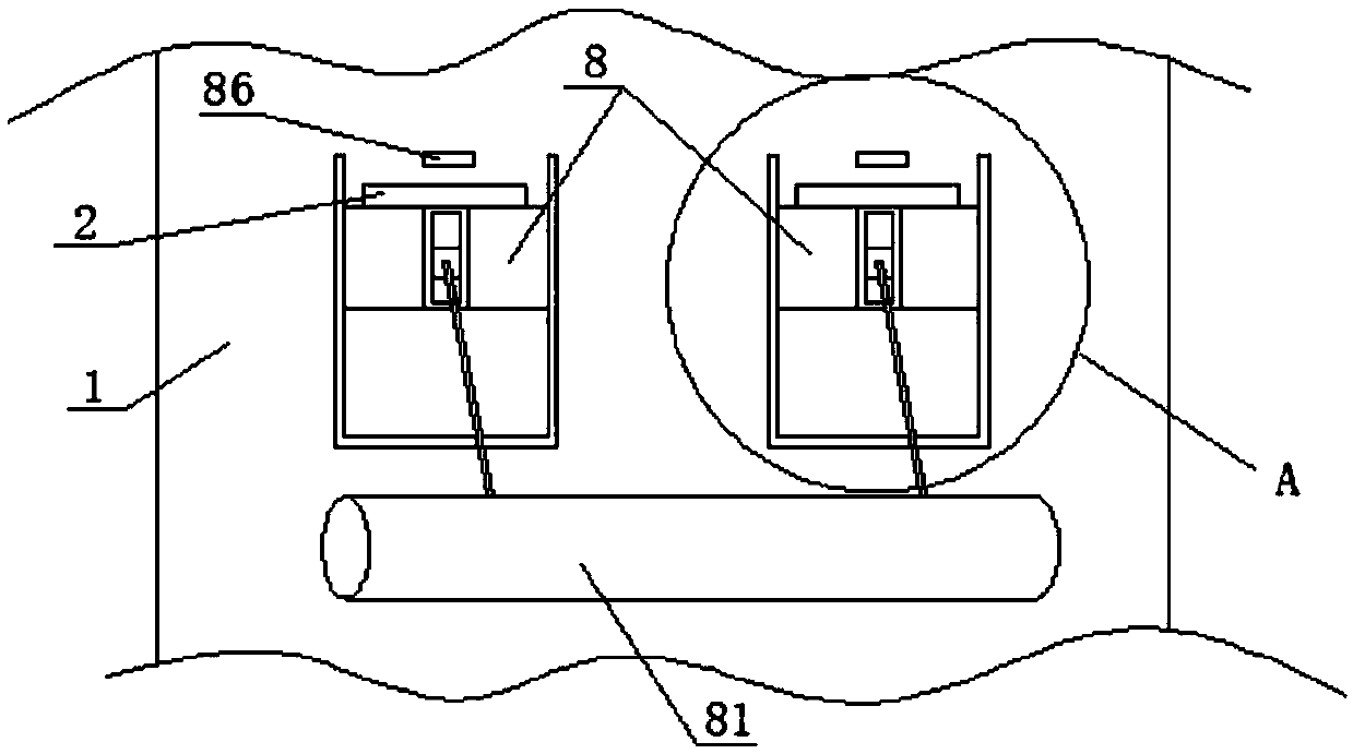 Simple and efficient blue-green algae group salvaging device for aquaculture pond