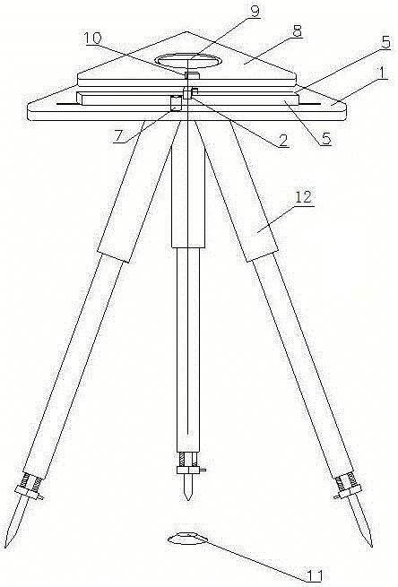 Automatic centering total station base apparatus