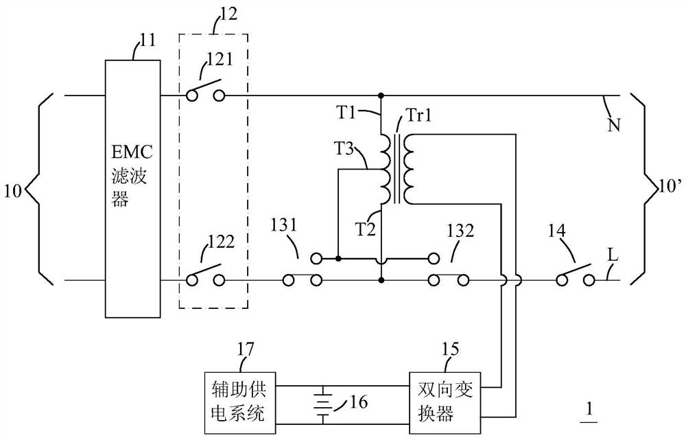 Off-line uninterruptible power supply and control method thereof