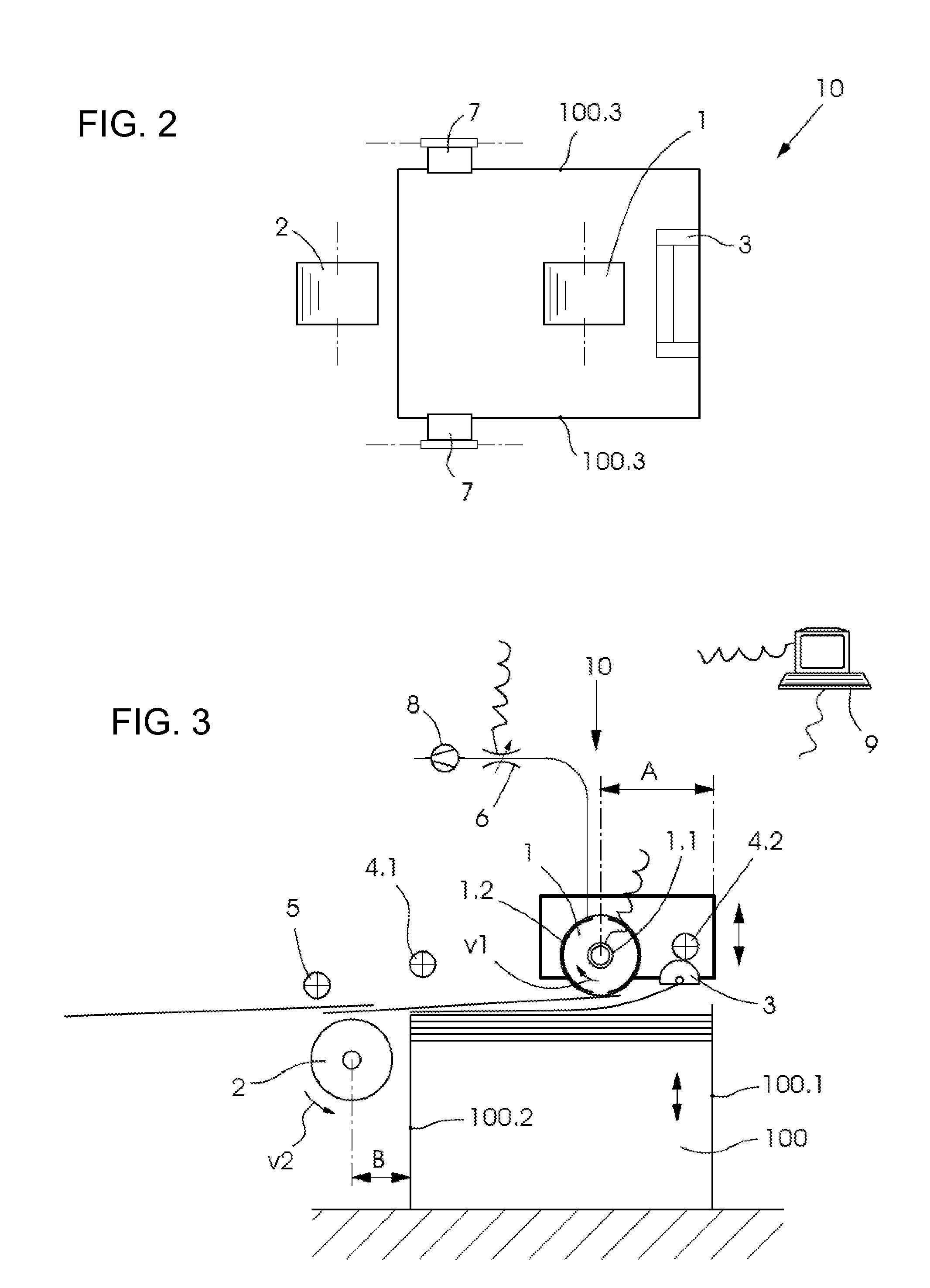 Sheet feeder with two suction wheels