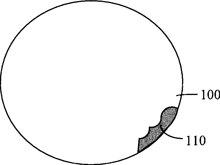 Thinning method for backing side of wafer