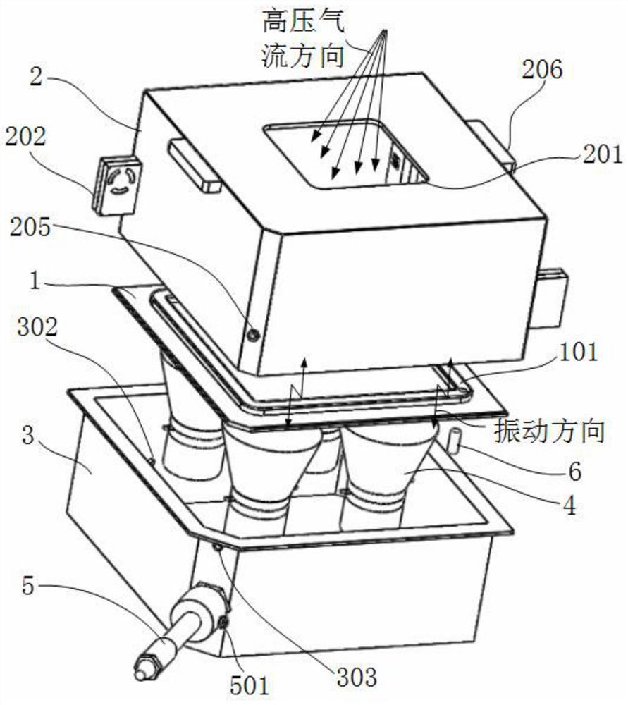 A composite material workpiece surface cleaning system and method