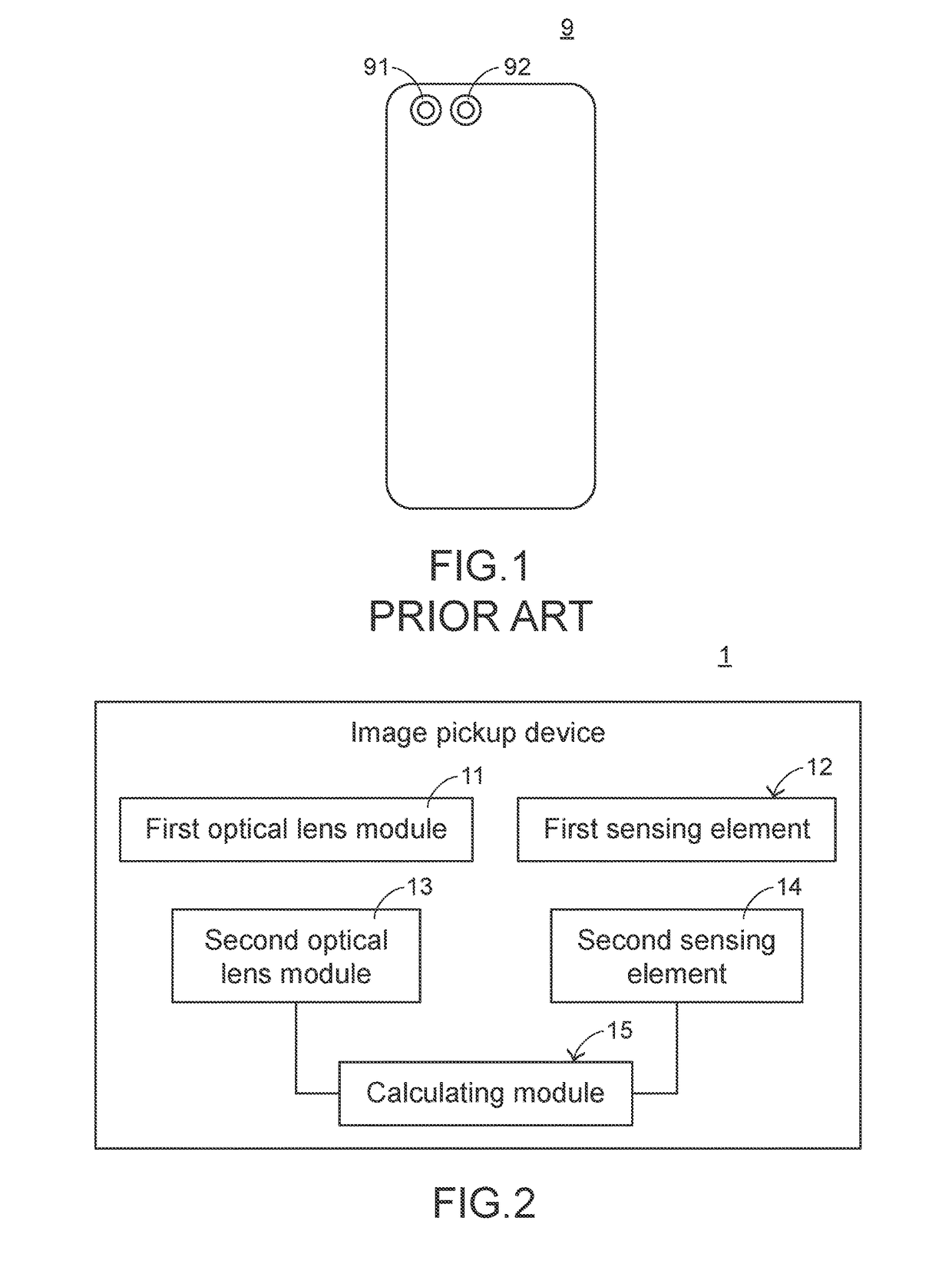 Method for measuring depth of field and image pickup device using same