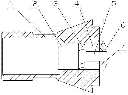 Step shaft cylindrical plane lathe cutting and radial hole drilling clamp