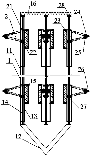 Novel steel structure anchor increasing and grouting uplift pile and construction method thereof