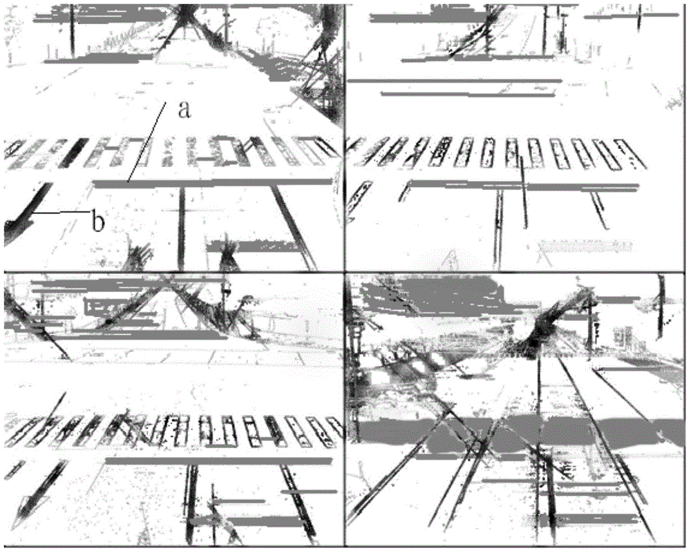 Intersection multi-lane calibration method based on perspective transformation