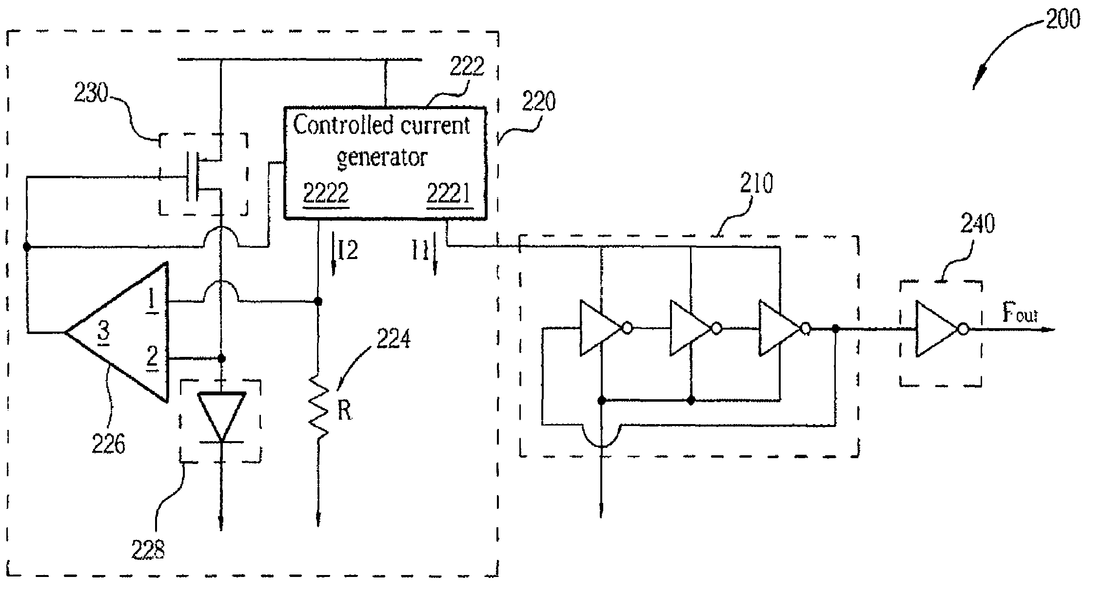 Clock generator and related biasing circuit