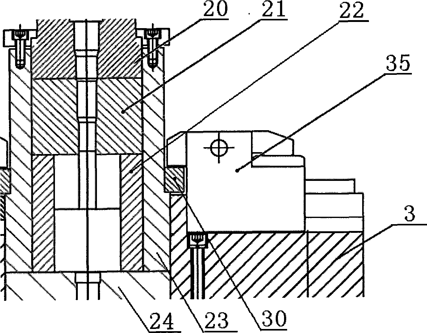 Sedan gear-box axle piece cold finish-forging formation method and die