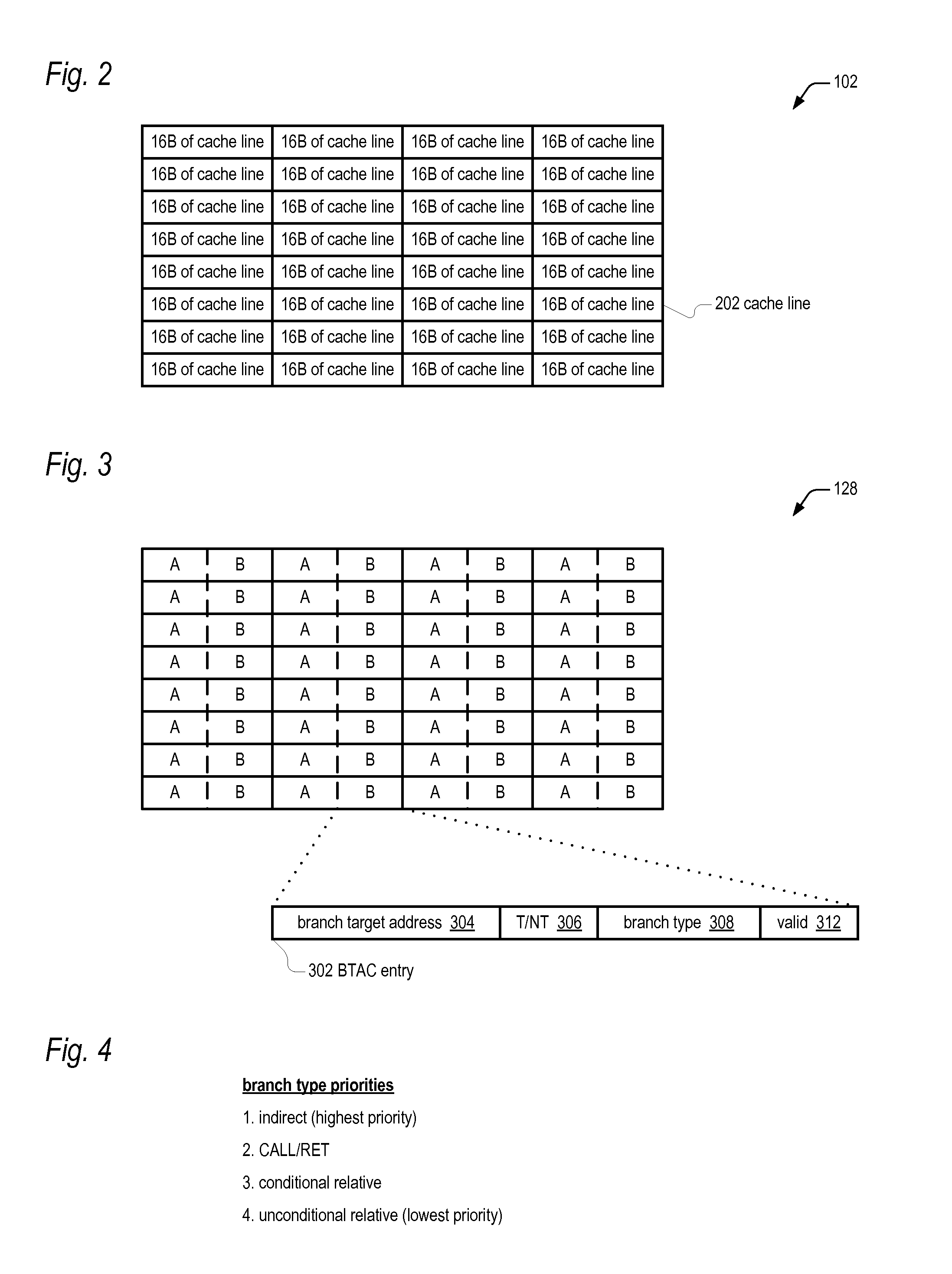 Efficient branch target address cache entry replacement