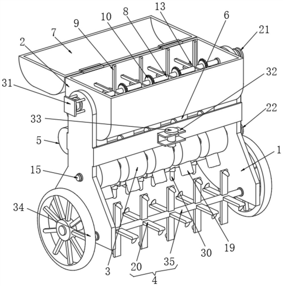 Sprinkling irrigation and fertilization device for camellia oleifera planting and using method