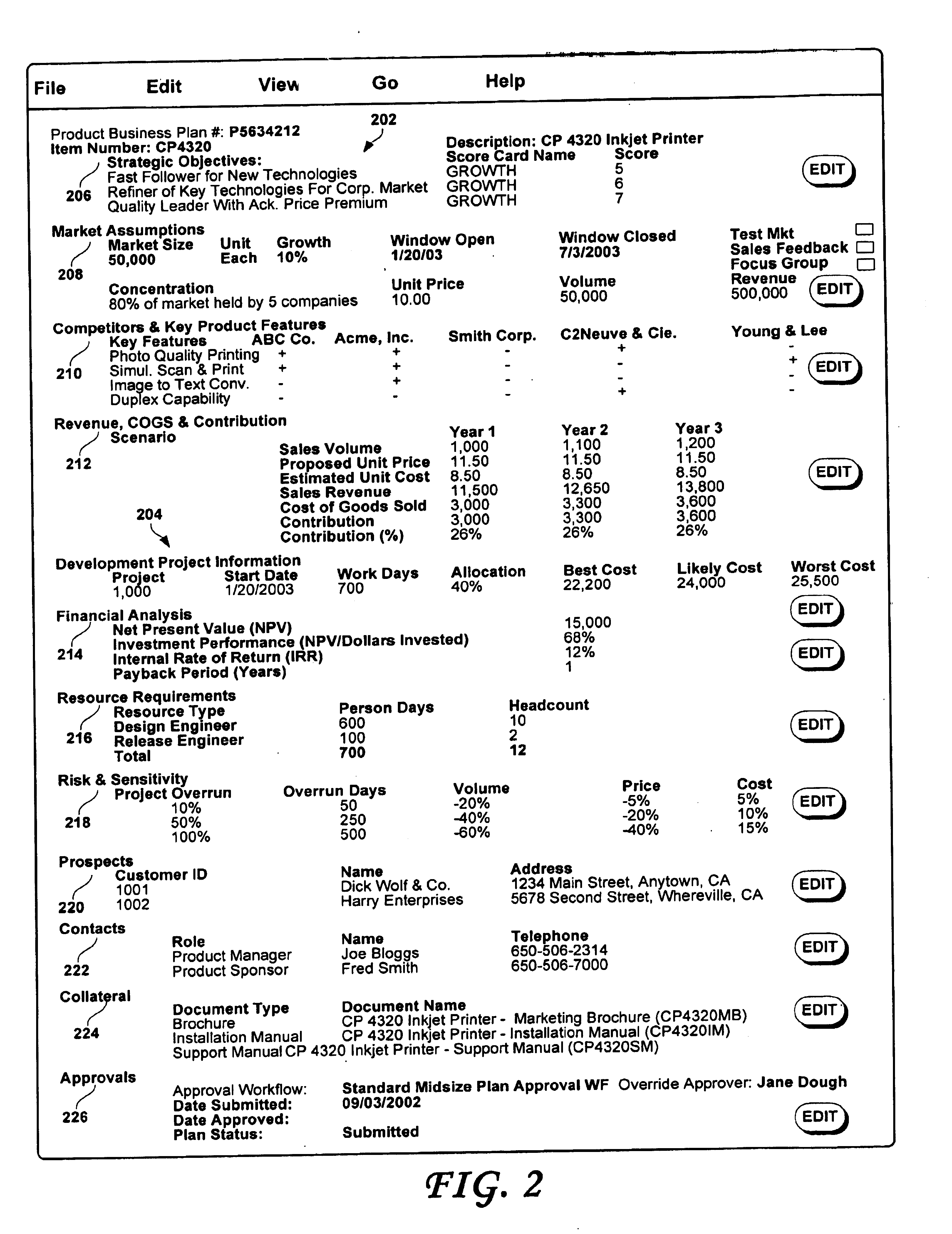 Methods and systems for portfolio planning