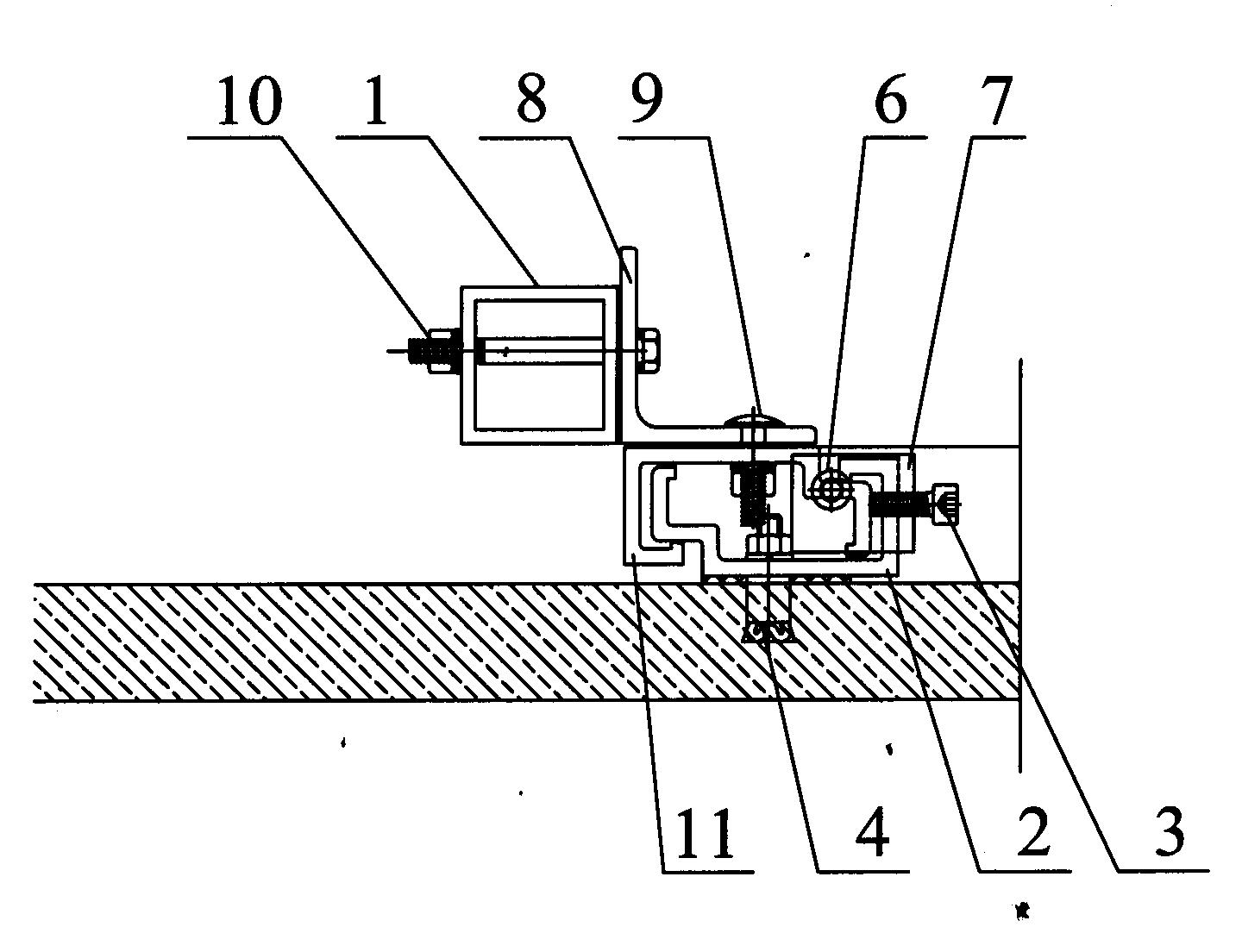 Three-dimensional adjustment hanger for curtain wall back-bolted stone