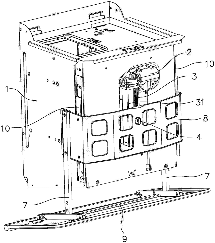 Lifting mechanism and range hood applying same