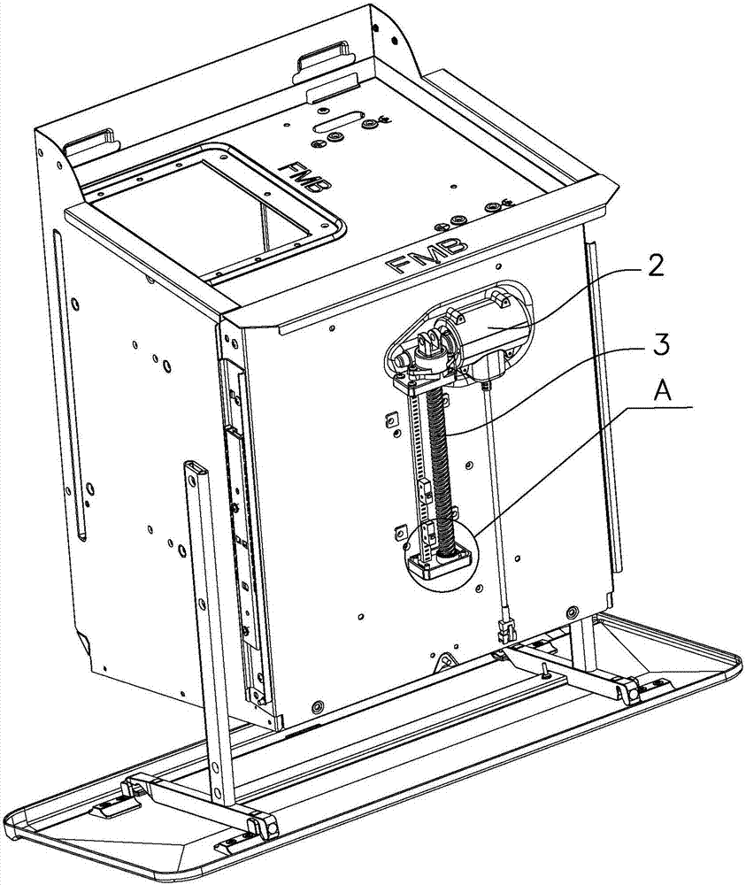 Lifting mechanism and range hood applying same