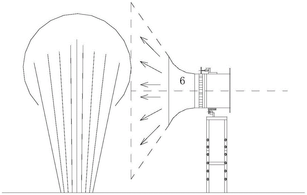 Movable scrub-grassland field test wind tunnel device