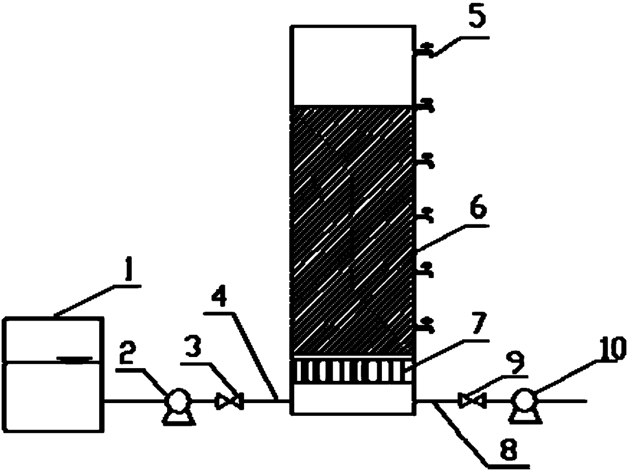 Denitrification biofilter reactor utilizing corncob as bio-carrier and method for treating sewage by denitrification biofilter reactor