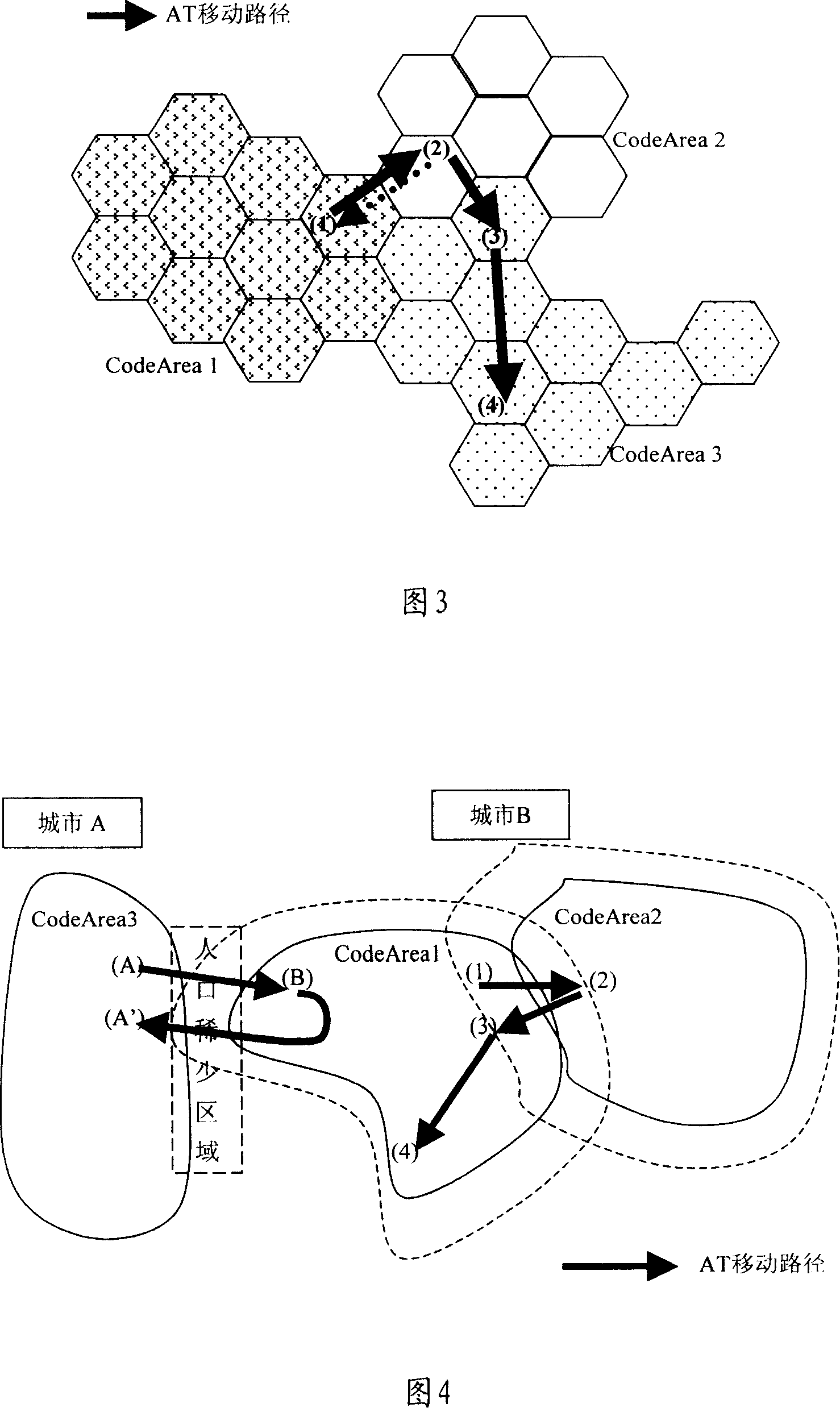 Method and device for implementing position renew in radio communication network