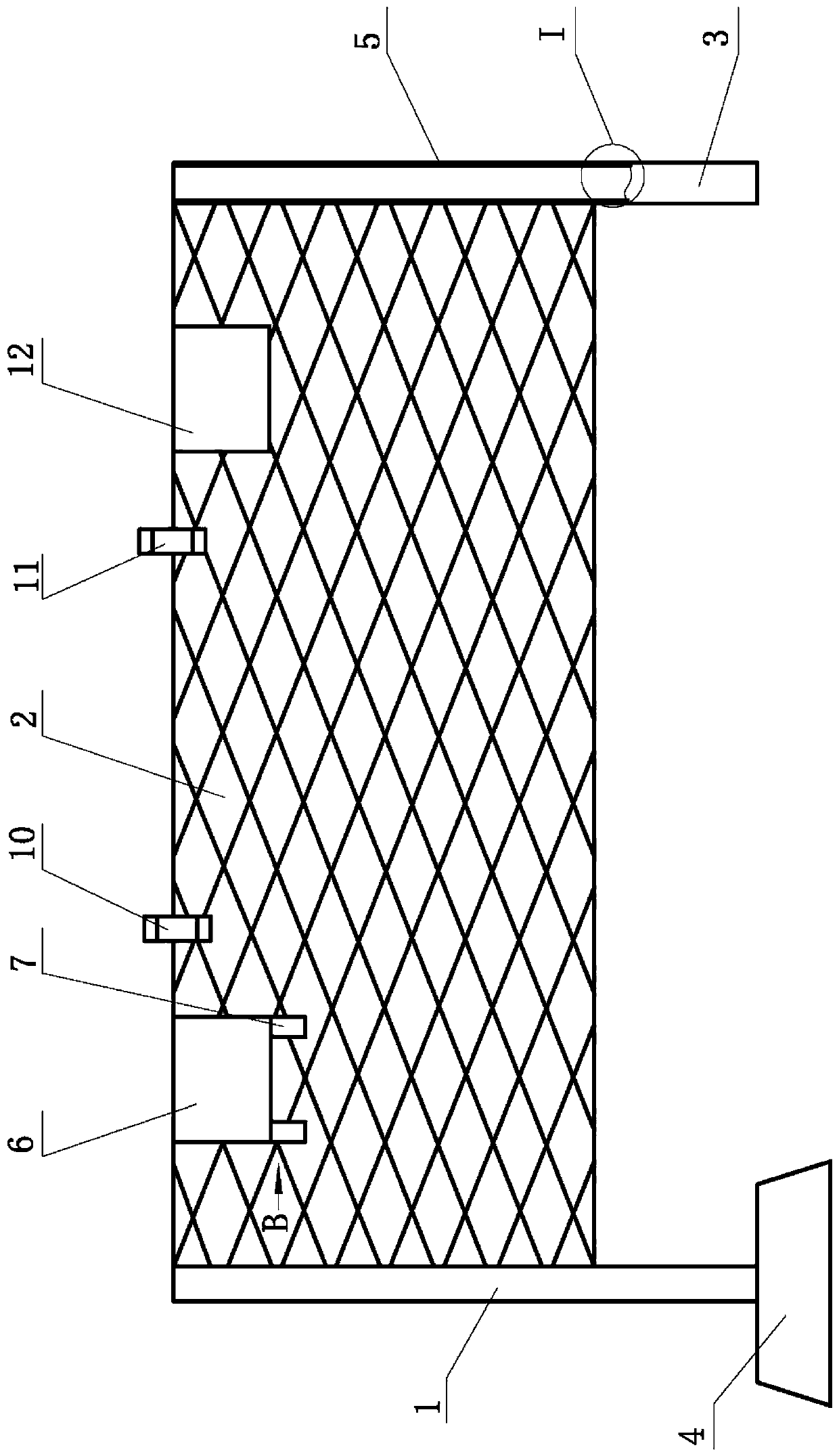 Transformation substation convenient-connection type fence mesh