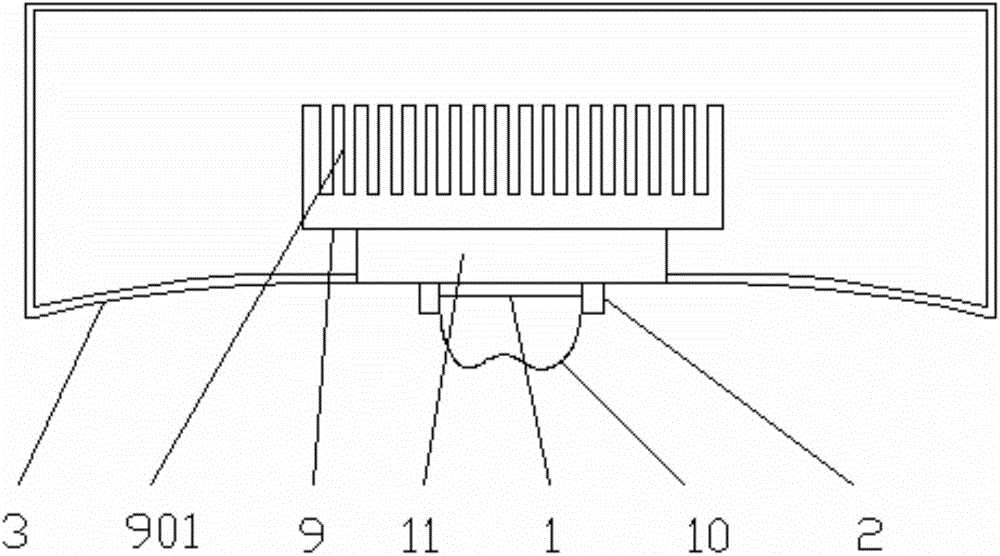 Integrated LED street lamp with vapor chamber used for dissipating heat